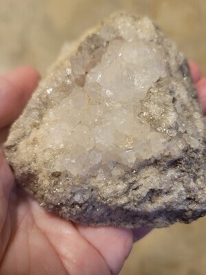 Crystal/Mineral Newfoundland, Canada #8 One of a Kind Pieces/clear quartz/calcite/pale amethyst -matrix