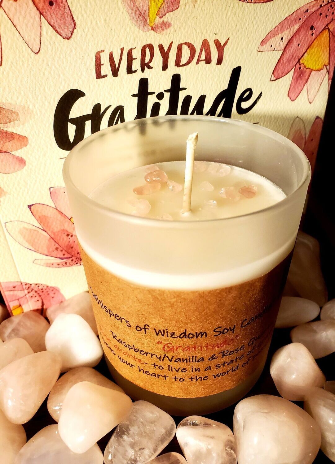 Judy's Soy Candle -Gratitude-Raspberry/Vanilla