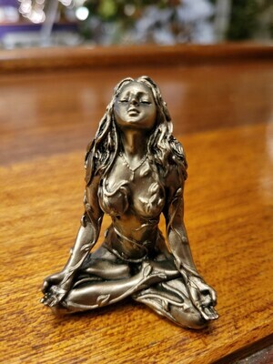 Statue (small) Gaia Lotus Pose (cold Cast Resin)