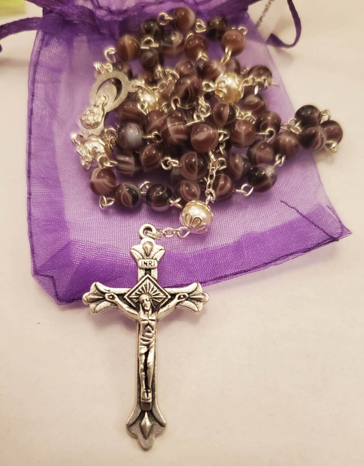 Rosary Purple   Beaded
