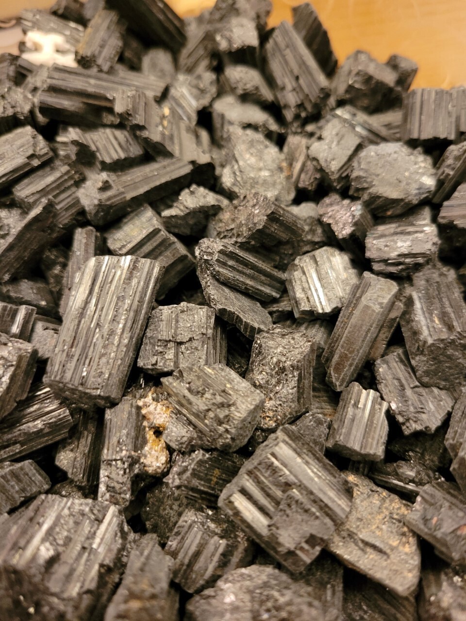 Crystal/Mineral Black Tourmaline Rough - sm/Medium Size Pieces