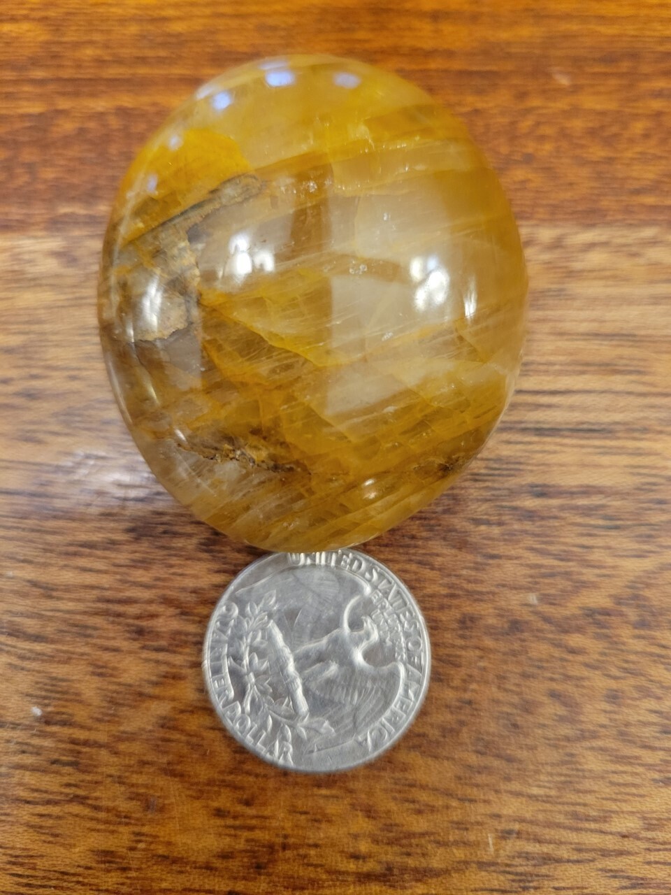 Crystal/Mineral Golden Healer Large Polished Pebble (2.7ozs)#2