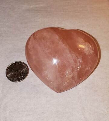 Crystal/Mineral Rose Quartz Heart