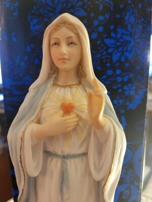 Statue Immaculate Heart of Mary light colors (Cold Cast Resin)