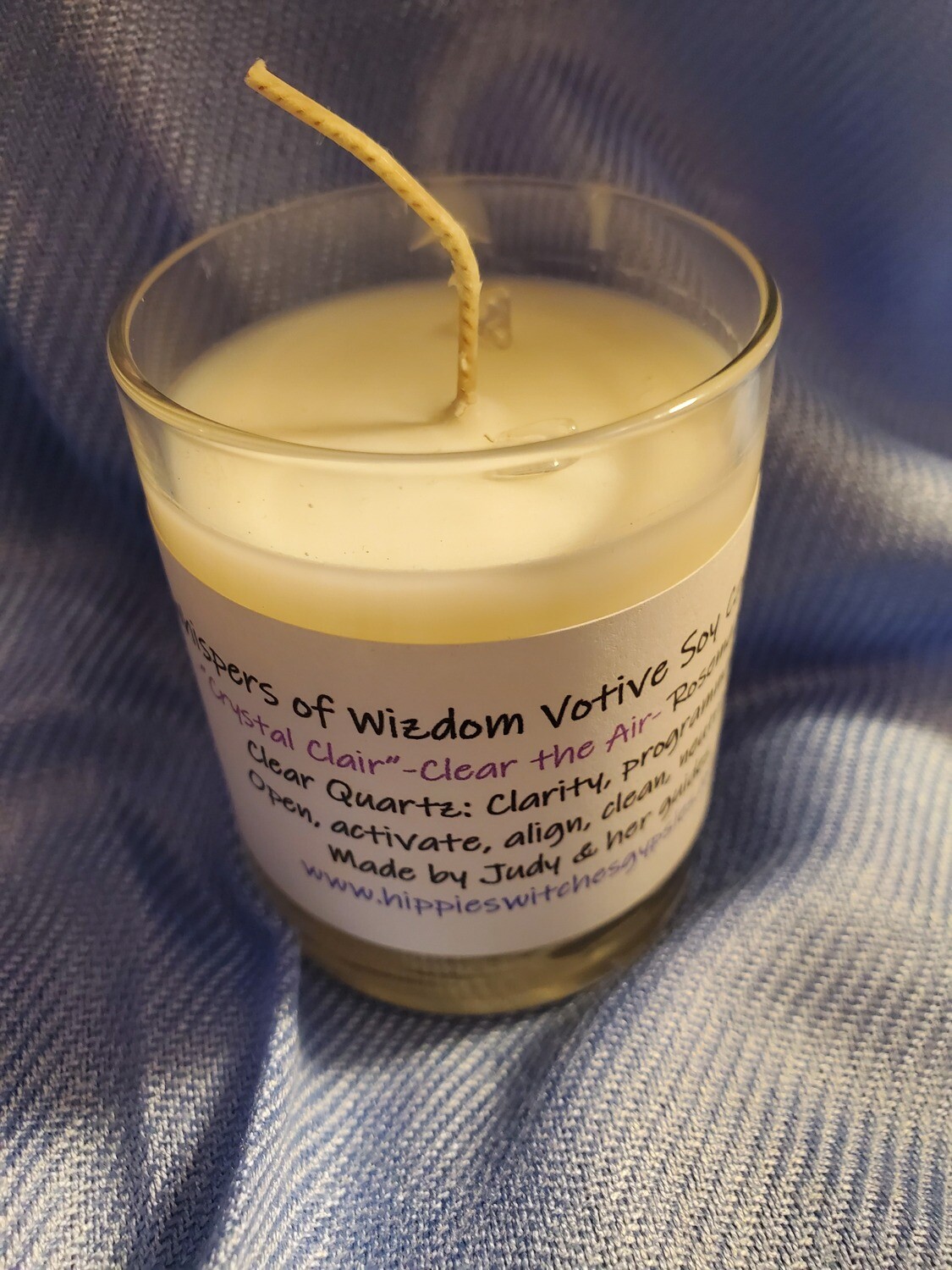 Judy's Soy Candle -Crystal Clair (VOTIVE SIZE)