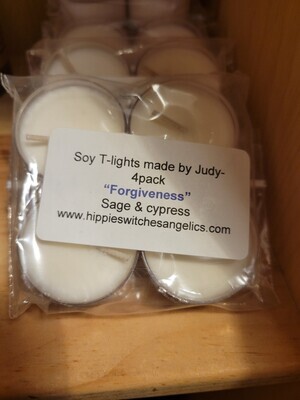 Judy's Soy Candle -(4pack T-Light) Forgiveness