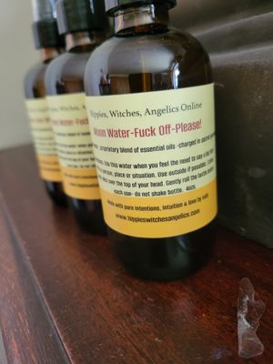 Judy&#39;s Moon Water-Fuck Off PLEASE (NEW Labels - 4oz GLASS)