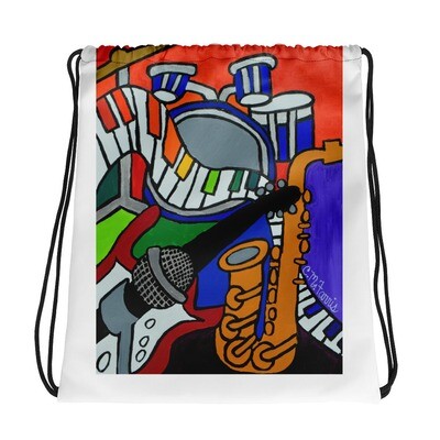  Music Vibes Drawstring bag