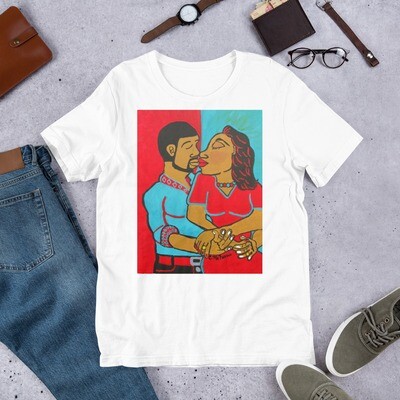 Lovers Embrace Short-Sleeve Unisex T-Shirt