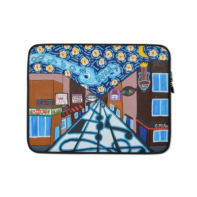 Memphis Nights on Beale Street Laptop Sleeve