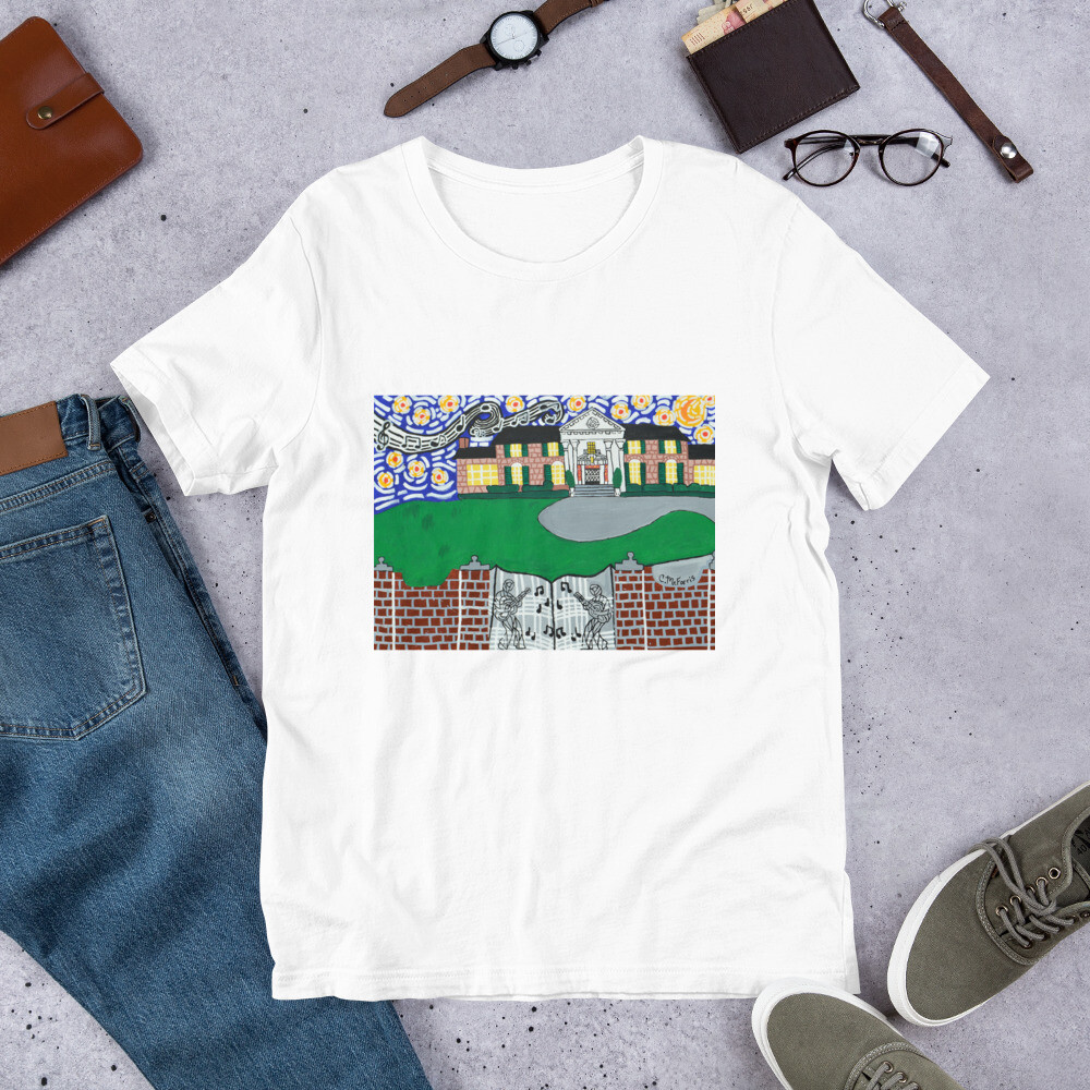Memphis Nights over Graceland Short-Sleeve Unisex T-Shirt
