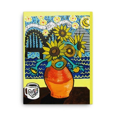 Sunflowers under Memphis Nights
18X24 Canvas Print