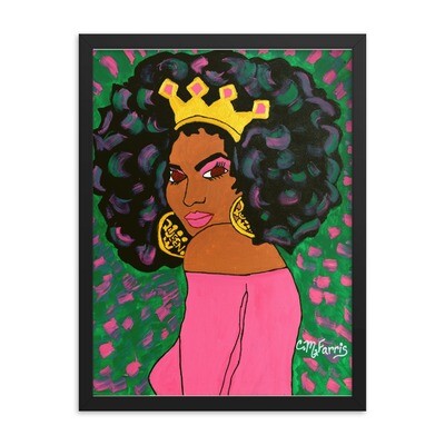 Black Queen Framed 18X24 Print