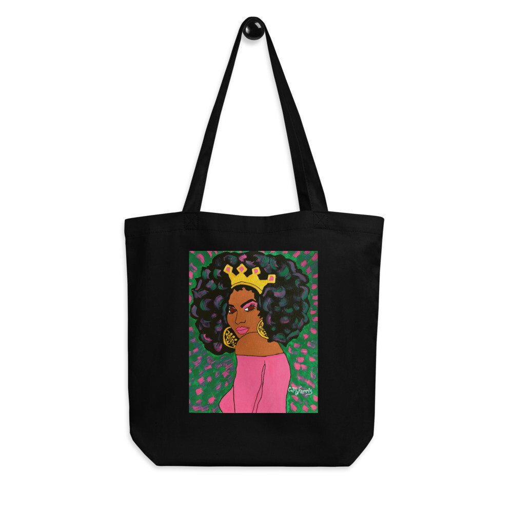  Black Queen Eco Tote Bag, Color: Black