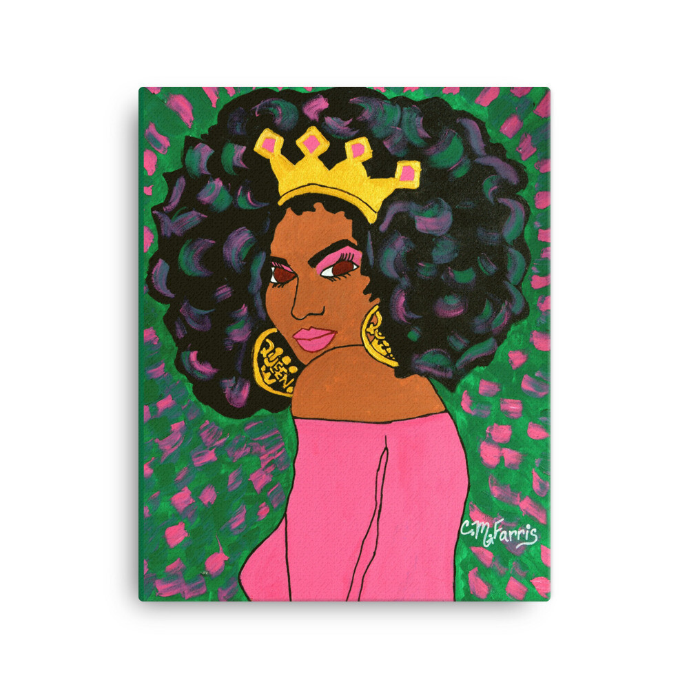 Black Queen 16X20 Canvas Print