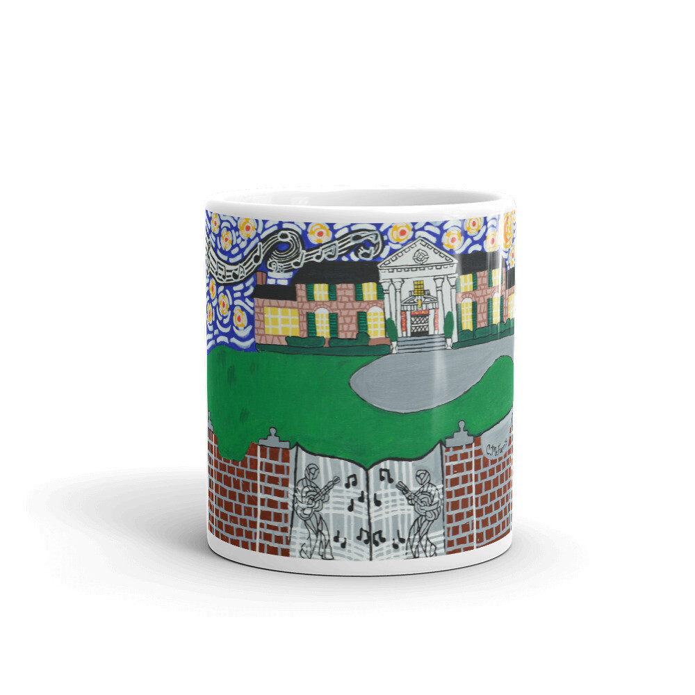 Memphis Nights over Graceland Mug, Size: 11oz