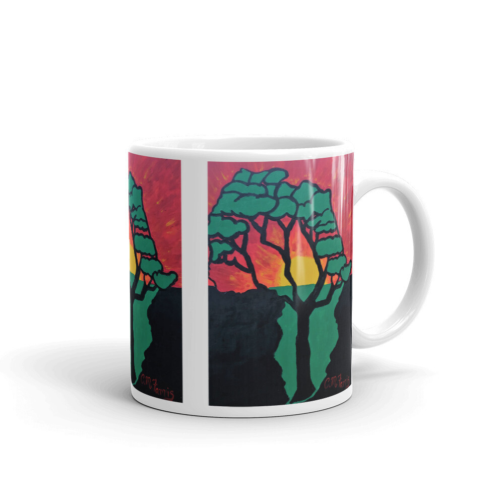 African Sunset Mug, Size: 11oz