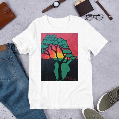 African Sunset Short-Sleeve Unisex T-Shirt