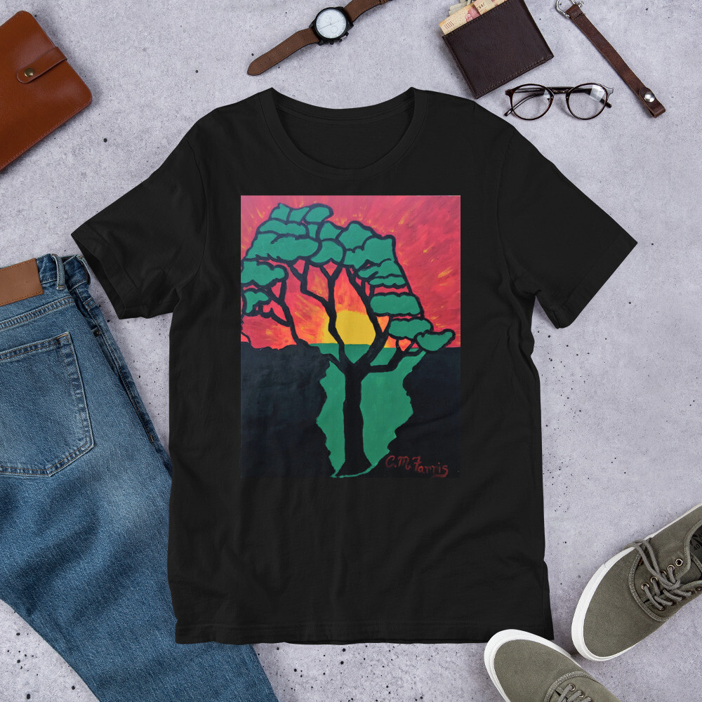 African Sunset Short-Sleeve Unisex T-Shirt