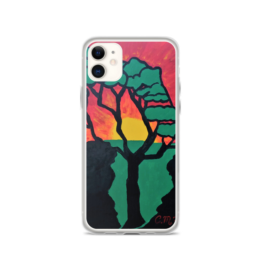 African sunset iPhone Case