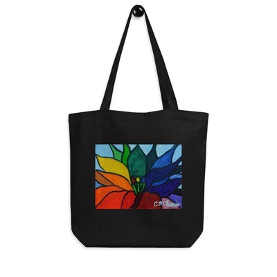 Rainbow Lotus Flower Eco Tote Bag