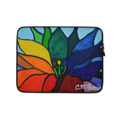 Rainbow Lotus Flower Laptop Sleeve