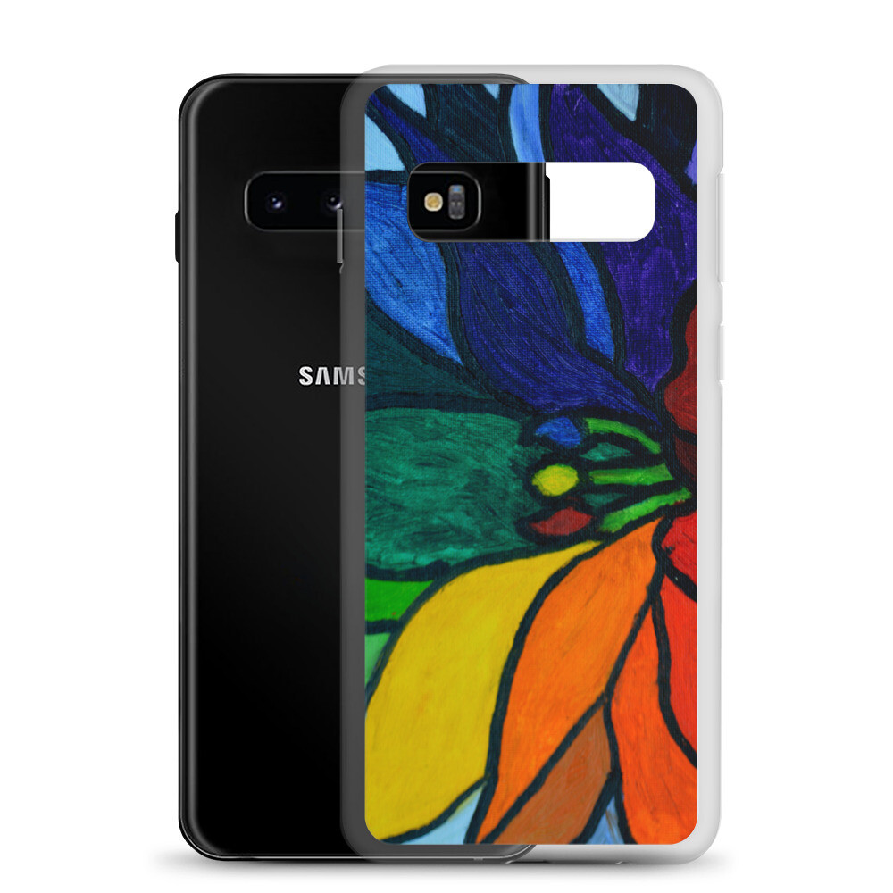 Rainbow Lotus Flower Samsung Case, Size: Samsung Galaxy S10