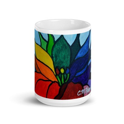 Rainbow Lotus Flower Mug