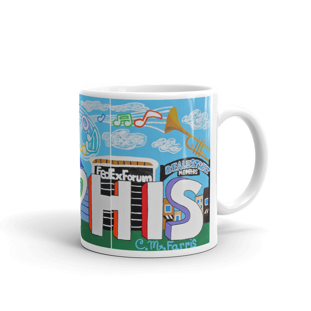 Sights &amp; Sounds of Memphis Mug, Size: 11oz
