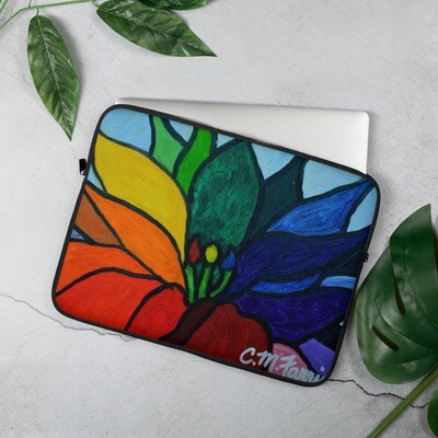 Rainbow Lotus Laptop Sleeve 