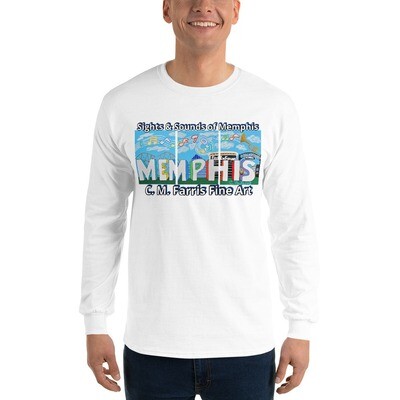 Men’s Long Sleeve Sights &amp; Sounds of Memphis Shirt