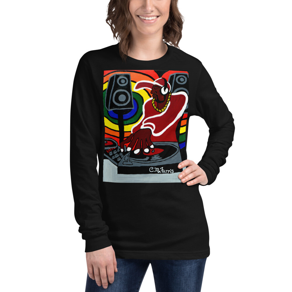  Move the Crowd Women&#39;s Unisex Long Sleeve Tee, Color: Black, Size: XS