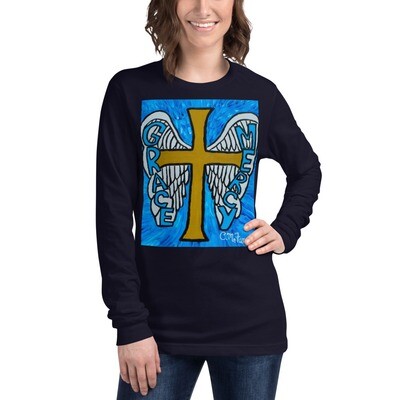 Grace &amp; Mercy Women's Unisex Long Sleeve Tee