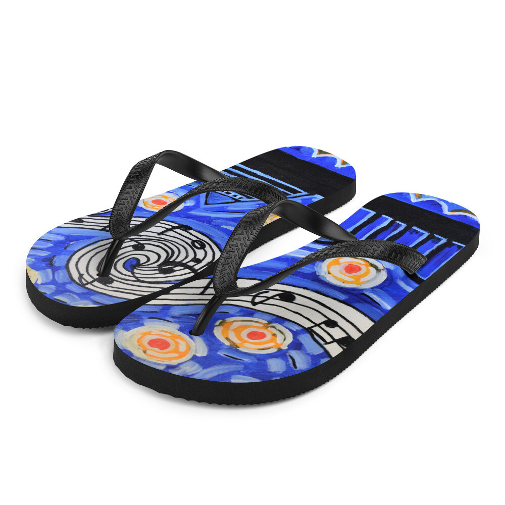 Memphis Nights Flip-Flops, Size: S