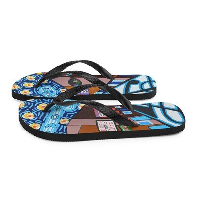Memphis Nights on Beale Street Flip-Flops