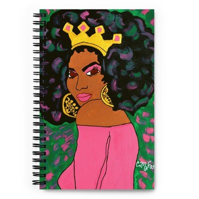 Black Queen Spiral notebook