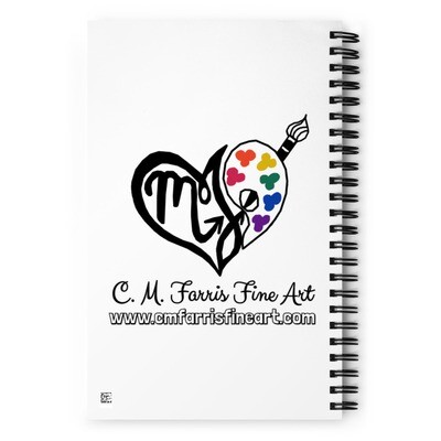 Black Queen Spiral notebook