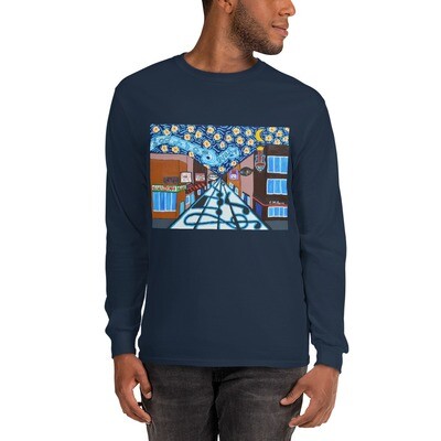Memphis Nights on Beale Street Men’s Long Sleeve Shirt