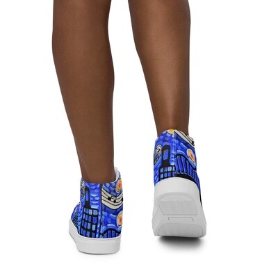 Memphis Nights Women’s high top canvas shoes