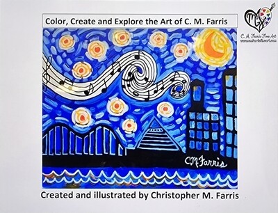 Color, Create and Explore the Art of C. M. Farris Coloring Book