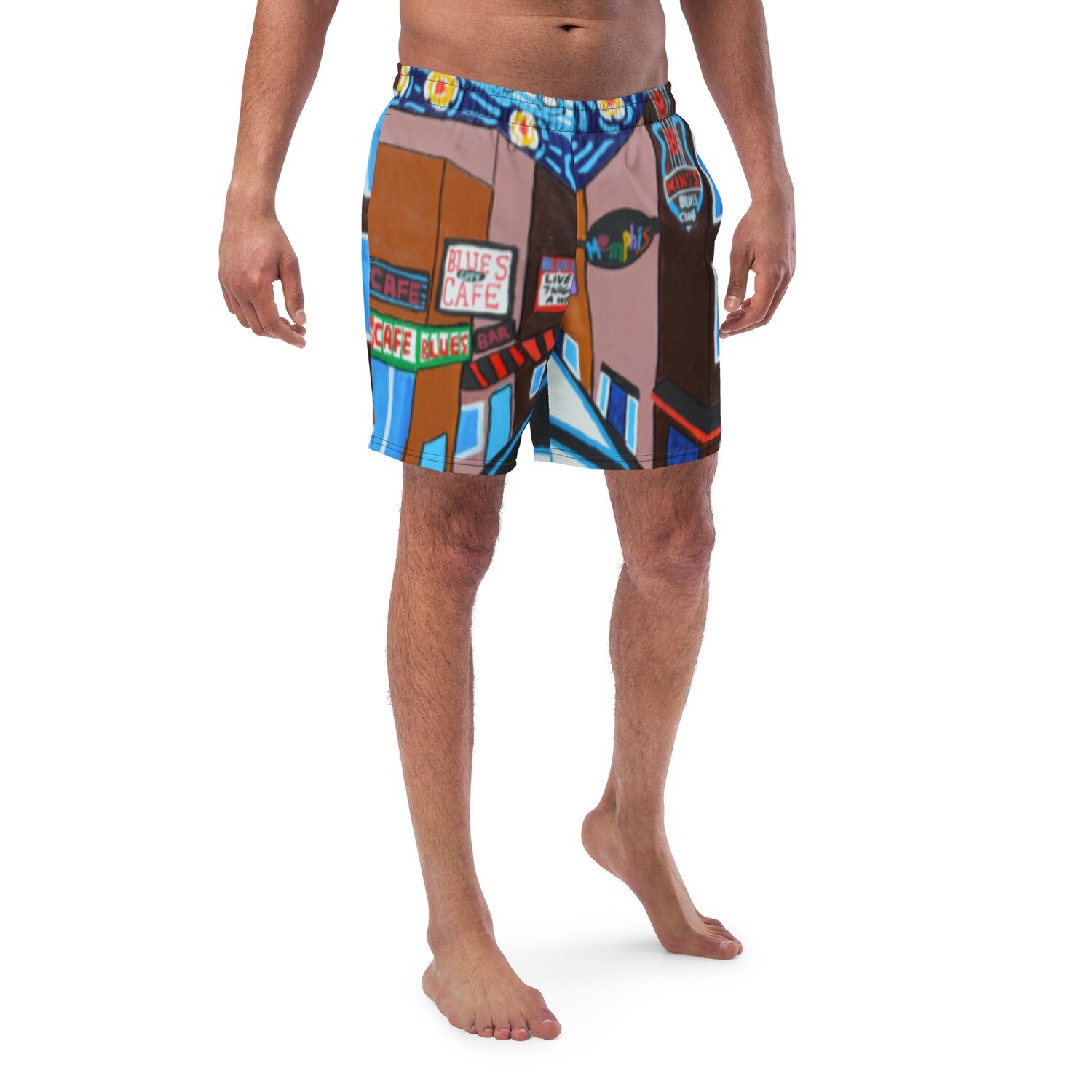 Memphis Nights on Beale Street Men&#39;s swim trunks, Size: 2XS