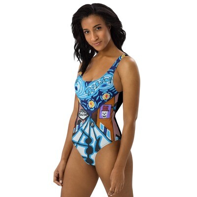 Memphis Nights on Beale St. One-Piece Swimsuit