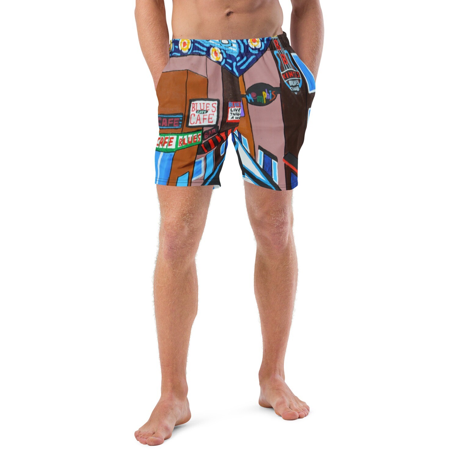 Memphis Nights on Beale Street Men&#39;s swim trunks, Size: 2XS
