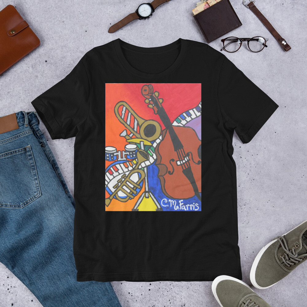 Music Vibes #2 Men&#39;s t-shirt, Color: Black, Size: XS