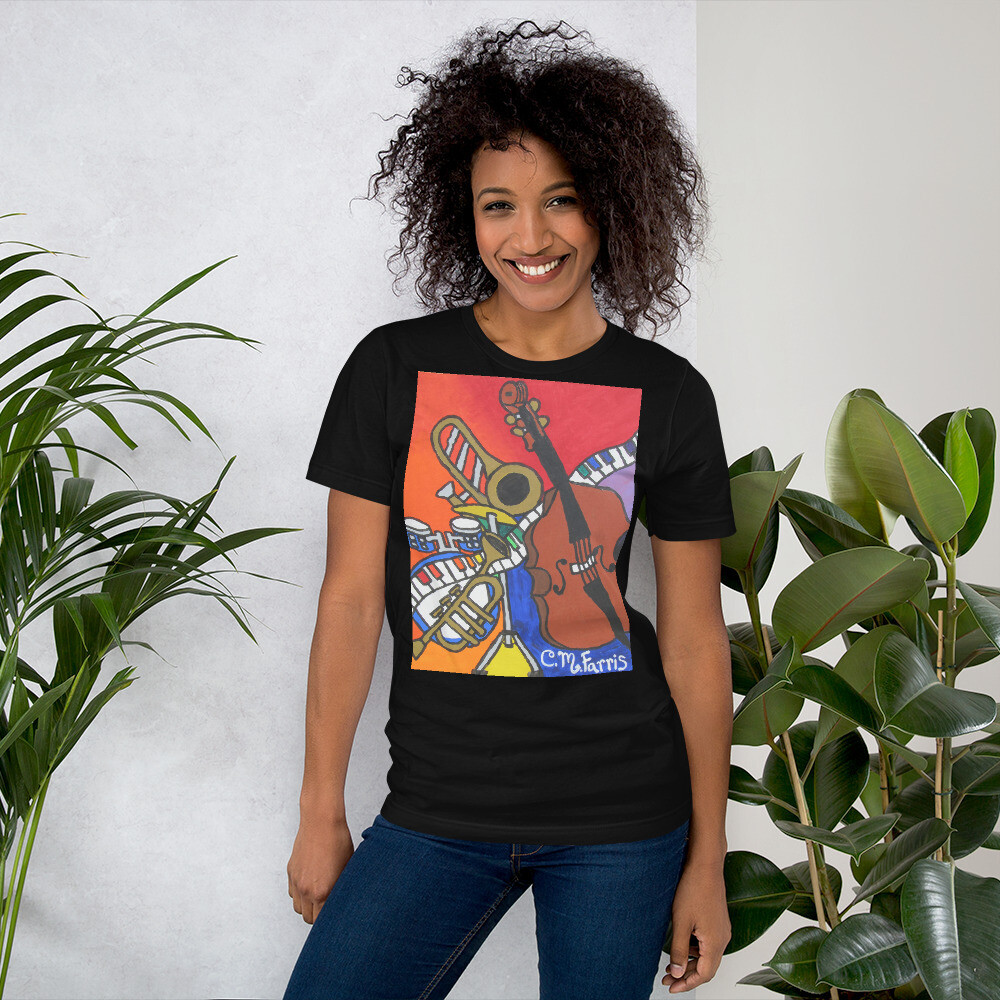Music Vibes #2 Women&#39;s t-shirt, Color: Black, Size: XS