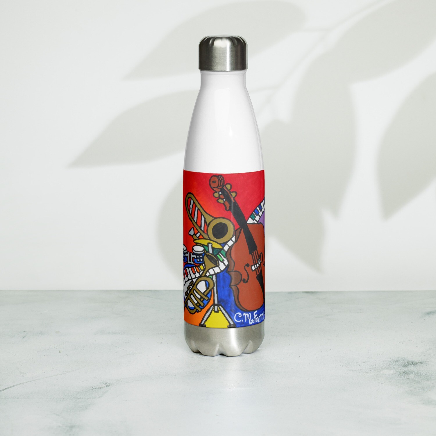 Music Vibes #2 Stainless Steel Water Bottle