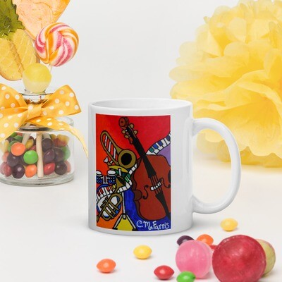 Music Vibes #2 White glossy mug