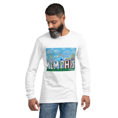 Sights and Sounds of Memphis Men's Long Sleeve Tee