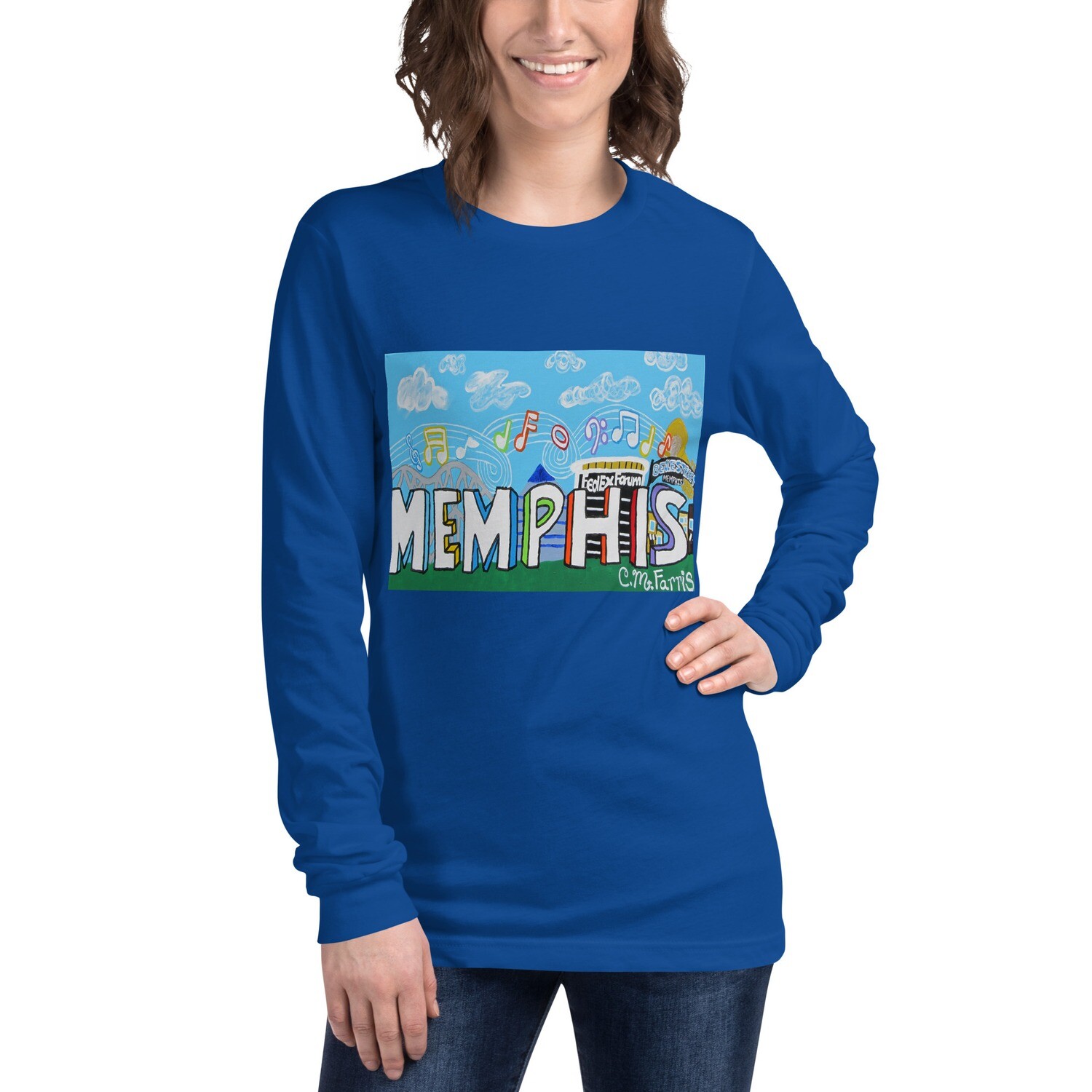 Sights and Sounds of Mempis Women's Long Sleeve Tee