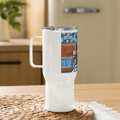 Memphis Nights on Beale Street Travel mug with a handle